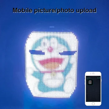 Bluetooth-DIY Mask Smart Display LED Helendav Kilp Silikoon Hingav Täielik Värvi Muutmine Pool Kõnniteed 2121 RGB Lamp Rant Maskid