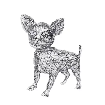 Bonsny Sulam, Antique Gold Pinnatud Chihuahua Koer Prossid Suur Armas Loomade Riided, Ehted Lady Naiste Tüdrukud Uudsuse Poole Kingitused