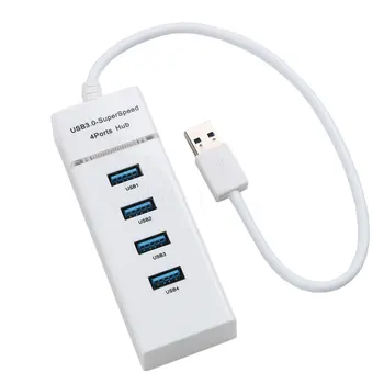 Kebidu Mini 4-Port HUB-kiire USB 3.0 Splitter Adapter keskus koos Kaabel Macbook ARVUTI Sülearvuti