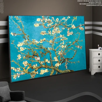 Van Gogh Almond Blossom Lõuend Maalid Impressionism Lilled Seina Art Plakatid Ja Pildid Lõuend Pilt Elutuba Decor
