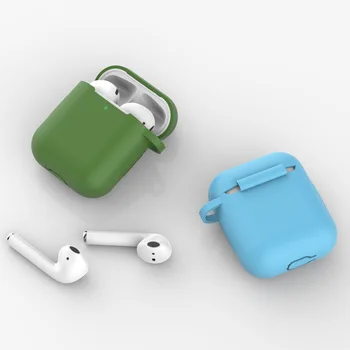 Luksuslik Pehme Silikoon Kõrvaklapid Juhtudel Apple Airpods Katta Õhu Kaunad 2 1 Kaitse Airpods2 Naha Tekstuur Funda