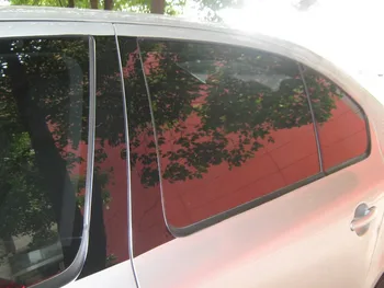 Auto keskel akna trimmib B C samba kleebise jaoks Skoda Octavia A5 A7 ,6tk/komplekt,,auto välisilme kaunistamiseks tarvikud