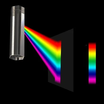 Optiline Kuusnurkne Prisma Fotograafia Seitse-värv Peegeldab Päikesevalgust 15x62mm Valguse suunamiseks Prisma Füüsiline Teadus Katse