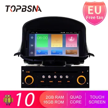 TOPBSNA Android 10 Auto DVD Mängija Peugeot 206 206CC 2007-GPS Navi 1 Din Auto Raadio Mms WIFI Stereo Audio Headunit