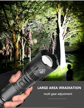 Pocketman 30000LM XHP99 LED Taskulamp 5 Režiim Veekindel Taskulamp Lanterna Kasutada 18650 26650 Pliiatsi Hoidja Saba Köis