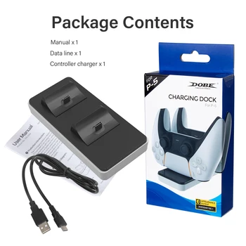 DOBE Dual Kontroller Laadija Dock Gamepad laadimisjaama Seista Joypad Toide USB For Sony Playstation 5 PS5 Tarvikud