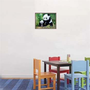 DIY 5D Diamond Värvimine Armas Panda Cross Stitch Full Ringi Puurida Loomade Diamond Tikandid Kive Kunsti Kingitus Home Decor