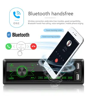 Podofo autoradio 12V Car 1din Raadio Bluetooth-Car-stereo-In-Dash-MP3 Mängija, Telefon, AUX-IN FM/USB/Raadio-puldiga Auto Audio