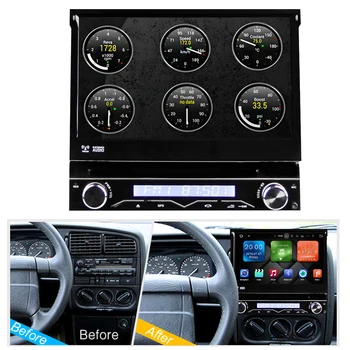 Eunavi 1 Din Android 9 Auto DVD multimeedia raadio auto player Universaalne GPS Navigation Stereo-Raadio, WIFI, MP3-Audio USB-SWC dvd