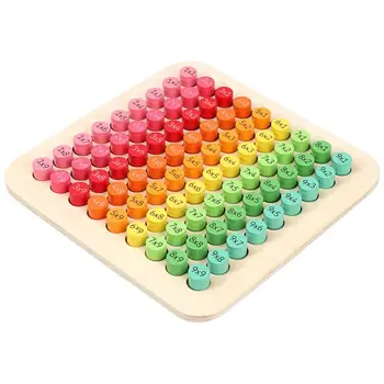 9x9 Korrutamine Tabel Matemaatika Plokid Beebi Puidust Mänguasjad Mänguasi Montessori Kingitused Haridus Puzzle Alguses Luure lapse mänguasi kingitus