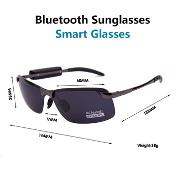 Uus Smart Stereo Bluetooth Prillid Retro Klaasid Polariseeritud Päikeseprillid Kuulata Muusikat Telefoni ühendus
