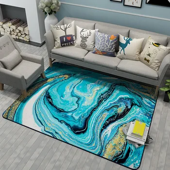 Põhjamaade abstraktne akvarell sinine meri vaip magamistuba, elutuba põranda matt vaip suured vaibad koju kid tuba salong tapete kohandatud