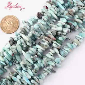8-10x10-15mm Ebaregulaarne Kinni Larimar Beads Natural Stone Beads DIY Kaelakee Bracelats Ehteid Tehes Lahti 15