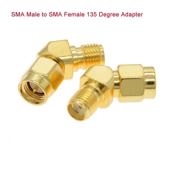 10 TK/palju 45 Kraadi Adapter Connector FPV Rassi Jõllitama Antenn, Konverter SMA Male to SMA Female 135 Kraadi Adapter