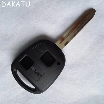 DAKATU LOGO 2 Nuppu Serveri Auto Key Shell Puhul Toyota Yaris Prado Tarago Camry Corolla TOY43 Tera
