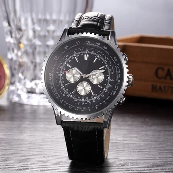 Meeste Kellad Chronograph Luksus Vaadata Quartz Watch Roostevabast Terasest Rihm, Must Dial Relojes Hombre 2020