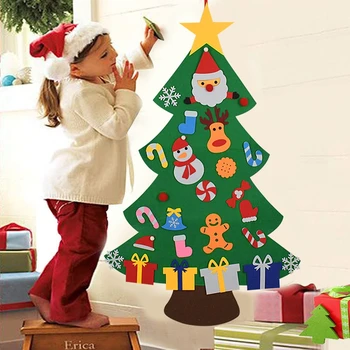 Lapsed DIY Tundsin Jõulupuu jõuluehe Kodu Navidad 2021 Uue Aasta Kingitused Jõulud Kaunistused Santa Claus Xmas Tree