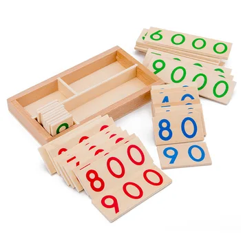 Puidust Montessori Numbrid 1-9000 Õppimise Kognitiivse Kaardi Matemaatika Õppevara Eelkooliealisi Lapsi Varakult Haridus Mänguasjad, Kingitused