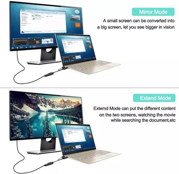 4K HDMI-DisplayPort-Converter-Adapter-kaabel HDMI 1.4 HDCP, et DisplayPort1.2 VESA Dual-Mode ja USB2.0 Võimu sülearvutid