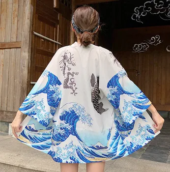 Jaapani Stiilis Kimono Haori Meeste Ja Naiste Kampsun, Hiina Draakon Traditsiooniline Jaapani Riided Aasia Riided