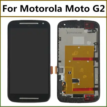 Puuteekraaniga Moto G2 LCD Ekraan Puutetundlik Digitizer paigaldus Raam Motorola Moto G2 XT1063 XT1064 XT1068 LCD