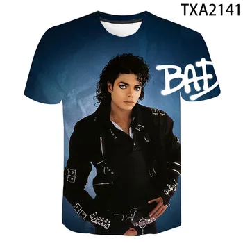 2020 Michael Jackson 3D Print T-Särk Meestele, Naistele, Lastele, Mood, Hip-Hop T-särk Streetwear Harajuku Tee Särgid Homme Lahe Tops