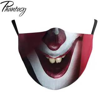 Phantasy Korduvkasutatavad Pestav Maskid 3D-Printimine Mask Anti Tolmu Suu, Näo Mask Suu vett hülgav ühise Põllumajanduspoliitika Suur Nägu, Suu Muffle Kate