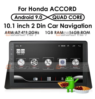 Android 9.0 Auto Raadio, Video Mängija Honda Accord 8 2008 2009 2010 2011 2012 2013 2 Din Multimeedia GPS Navigation SWC TPMS