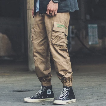 11 BYBB ON TUME Multi-tasku Lasti Haaremi Püksid Meestele Elastne Vöökoht Hip-Hop Vabaaja Püksid Joggers Mees Jaapani Streetwear Püksid