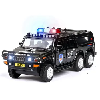 1:32 Politsei-Auto-Seeria FORD RANGER X7 Kiirabi TOYOTA LAND CRUISER Auto Mudel Diecasts Heli, Valgus Hõõguv Laps Mänguasja Auto Jõulud