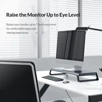 ORICO Alumiinium Monitor Stand Ärkaja Arvuti Universaalne Kandur Töölaud Metallist Laptop Stand Korraldaja ARVUTI MacBook Kontor