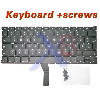 Saksa Deutsch QWERTZ Tastatur Klaviatuur/Backlight Taustavalgustusega+kruvid MacBook Air 13.3