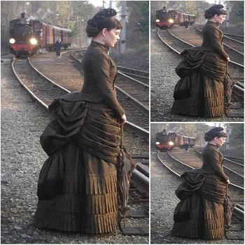 Ks-1145 Victoria Gooti/kodusõda Lõuna-Belle lahtine Pall Kleit Kleit Halloween Vintage kleidid Custom made