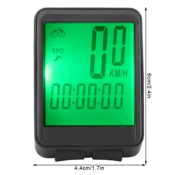 Veekindel Mountain Bike MTB Juhtmega GPS LCD Ekraan, Digitaalne Spidomeeter Läbisõidumõõdik Kood Tabel Helendav Jalgrattaga Kiirust Loendur