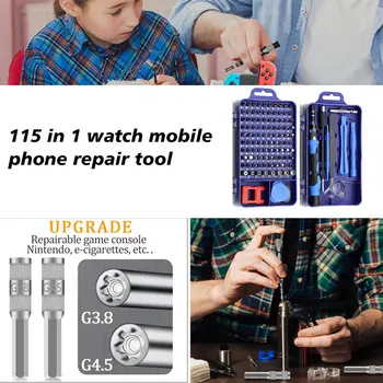 115 1 Screwdriver Set Mini Täpsusega Kruvikeeraja Arvuti Pc Mobiiltelefoni Seadme Remondi Käsi Kodus Remont Tööriistad