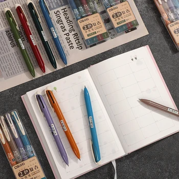 4 Tk/set Vintage Värvi Geel Pliiatsid Õpilane Tume Värv Neutraalne Lihtsus Kirjutamine Pliiatsi Kingitus Kooli Teataja Kirjatarvete Tarvikud