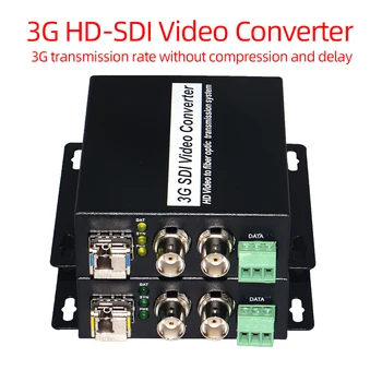 3G-SDI üle fiiberoptiliste Meedia Konverterid Saatja-Vastuvõtja SDI Kiudaineid Extender ühe fiber SFP LC
