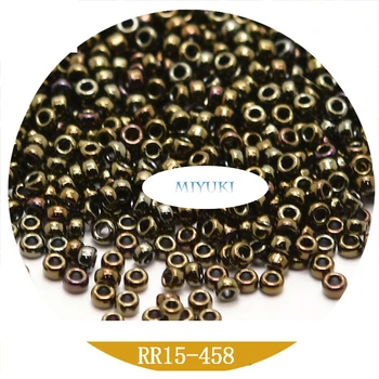 Jaapani Miyuki Imporditud Metall-Seeria (1,5 mm) Seemne Helmed Rr15/0 Ring Helmed 13G Pack