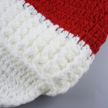 Unisex Jõulud Talvel Silmkoelised ja Heegeldatud Beanie Santa Hat Habeme Foldaway Habemega Mütsid