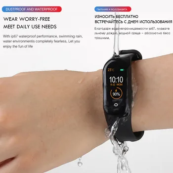 M4 Smart Watch Käevõru Fitness Tracker Bänd Sõnumeid Meeldetuletus, Värviline Ekraan, Veekindel Sport Käepaela pk M3 smart vaadata