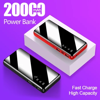 Tasuta kohaletoimetamine 20000mAh PowerBank 5V 2A Kiire Laadimine Dual USB Powerbank Välise Aku Laadija xiaomi