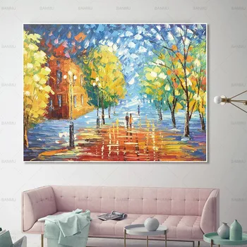 Lõuend print maalid seina art prints värvilisi puid, lõuend kunsti plakat home decor raamita moodsa kunsti kokkuvõte