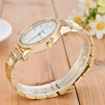Genfi Vaadata Naiste Kellad 2019 Luxury Gold Watch Roostevabast Terasest Rhinestone Naiste Kellad Daamid Vaata Kella Zegarek Damski