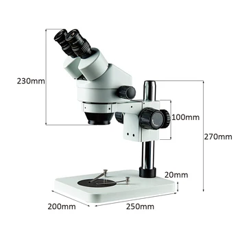 Simul Fookuskaugus Tööstus Binokli Trinocular Stereo Mikroskoop Suurendusega Pidev Suurendus 7X - 45X 3,5 X-180X Remondi-Jootma
