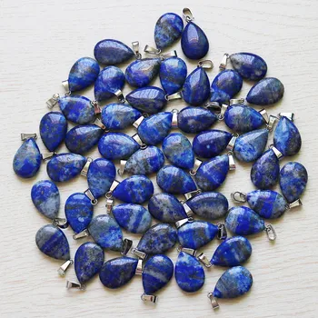 Hulgimüük Võlusid Loomulik Lapis Lazuli Kivi Warter Langeb Pisar Helmed Ehete Tegemise Ripats, Tasuta Shipping