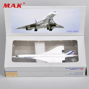Lapsed Lennuk Mänguasjad Concorde 1:400 Skaala Air France 1976-2003 Diecast Metal Sõidukite Valge Mini Õhusõiduki Lastele Kingitus