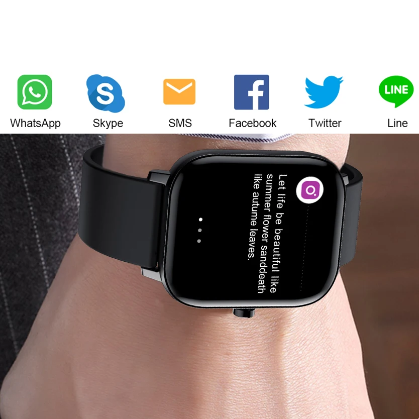 1.54 tolli Bluetooth-Kõne / Muusika Smart Watch Fitness Tracker Mehed Naised Toetada, helistada Ja kõnedele Vastata Smartwatch IOS Android