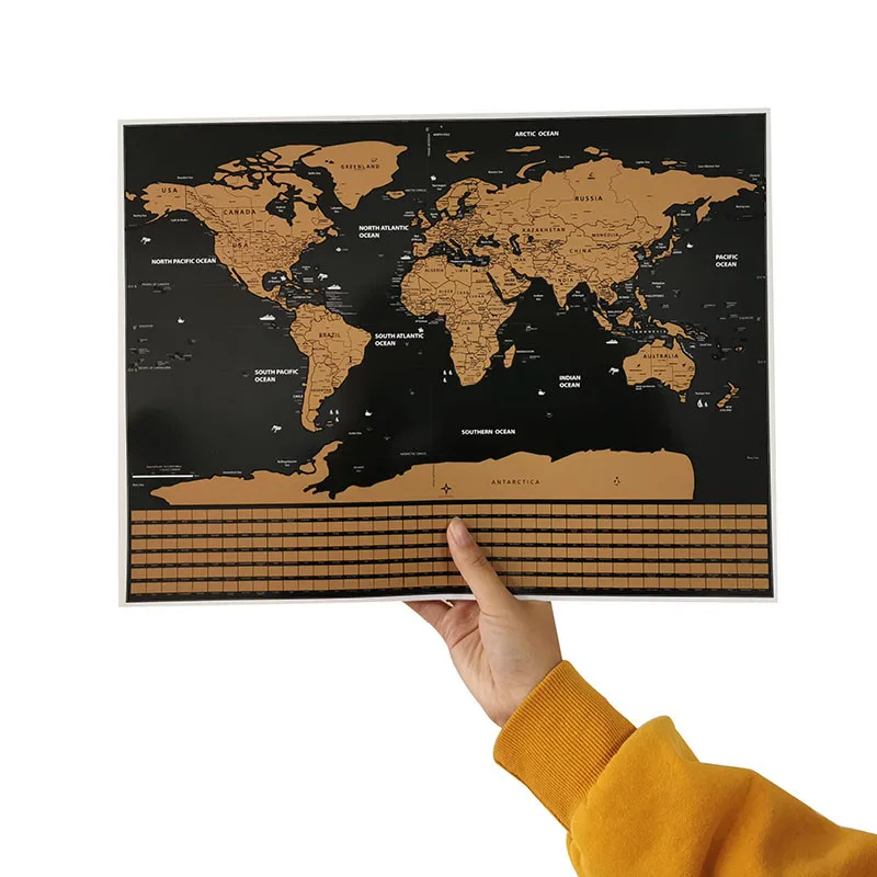 1 Tk Kustutatavad kaart Lipu versiooni maailma kaart 40*30 cm dekoratiivsed seina kleebised üliõpilaste õpetamise seadmed, Dekoratiivse plakat
