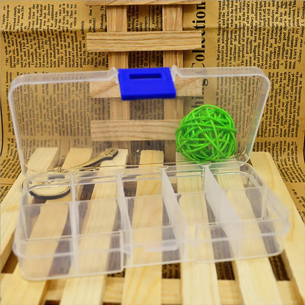 10 grid ehted ladustamise kasti tööriista kast plastist ladustamise kasti tolmu-tõend kasti kaasaskantav karp fashion box väike suletud ladustamise kasti