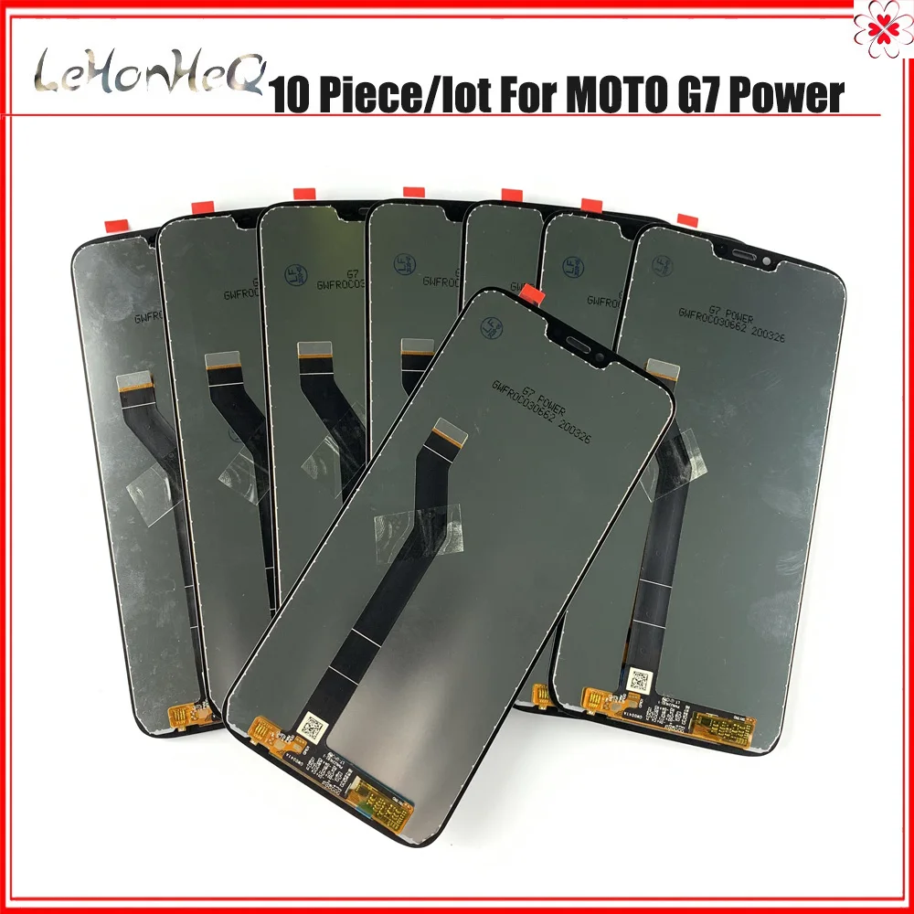 10 tk/palju G7 Power LCD Motorola MOTO G7 Võimsus XT1955 LCD Ekraan Puutetundlik Digitizer Assamblee MOTO G7 Power LCD